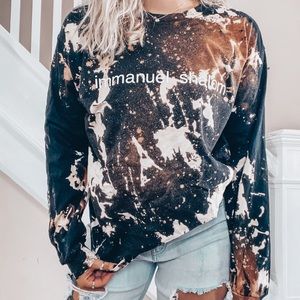 Bleached and Destroyed long sleeve shirt
